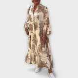 Nerina - Eleganti ziedu maxi kleitas