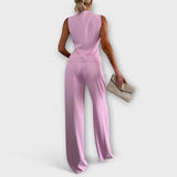 Wilhelmina - Elegants bezramenju tops un bikses
