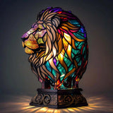 Lev - Lampa ar vitrāžu