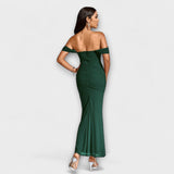 Ione - Bodycon kleita ar atklātiem pleciem un ruļļiem