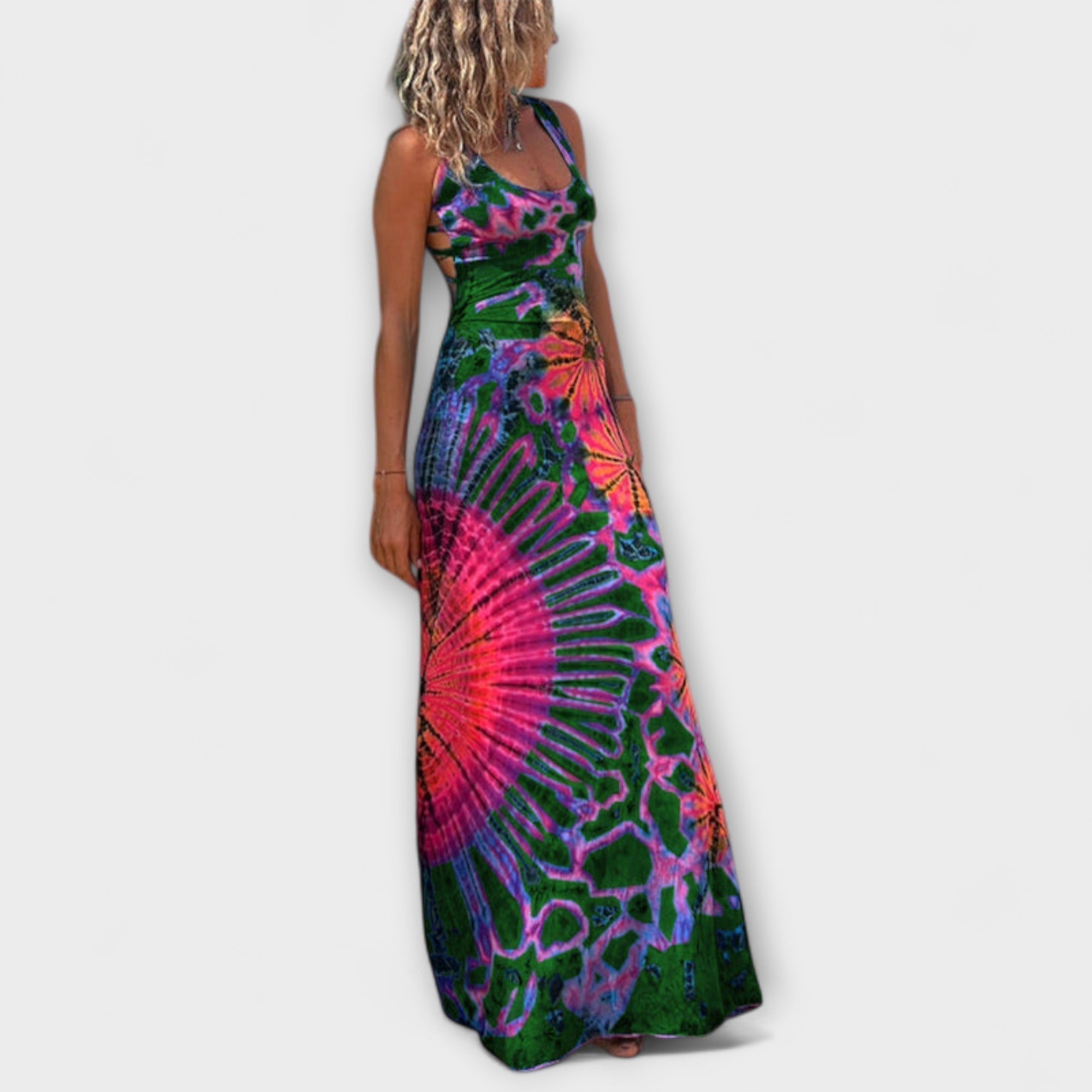 Ronja - La Bamba Tīkla Krāsota Maxi Kleita
