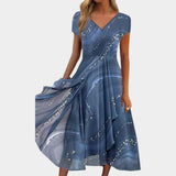 Tereza – Eleganti midi kleitas ar V veida izgriezumu