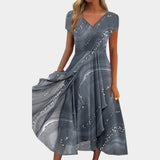 Tereza – Eleganti midi kleitas ar V veida izgriezumu
