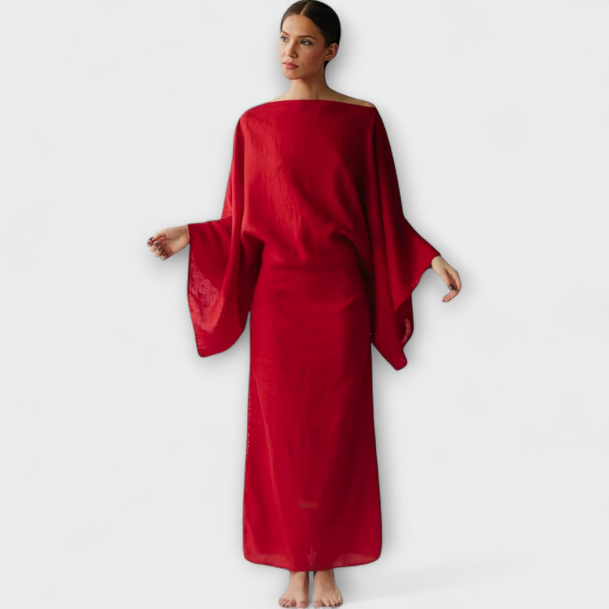 Dana - Kimono kleita, kas izgatavota no linu un kokvilnas