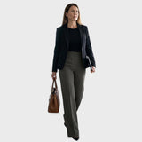 Karolína - Eleganti bikses ar augsto jostasvietu